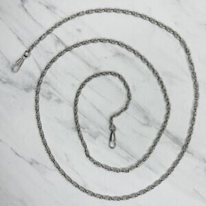 Skinny Swirl Silver Tone Chain Purse Handbag Replacement Strap ✨